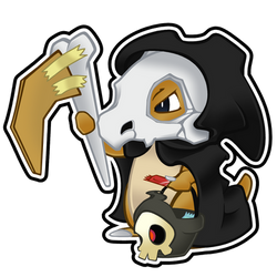 Cubone Halloween Sticker