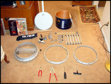 Snare Drum Taken Apart