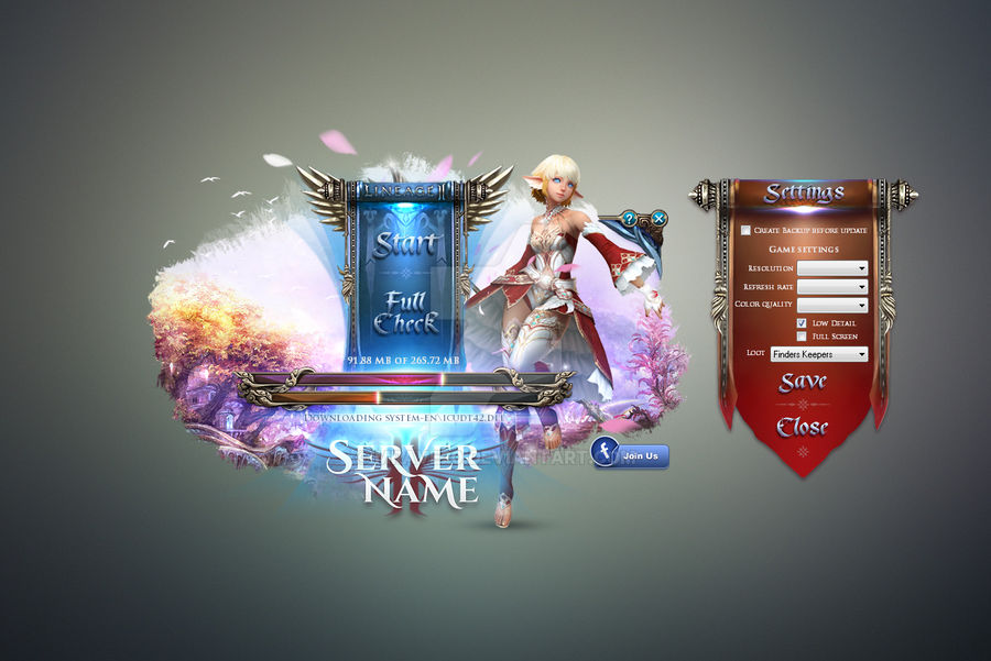 Lineage II Updater (custom skin: 5a) by MrAve20 on DeviantArt