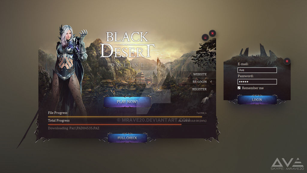 Bdo Loading Screen Black Desert Online Launcher by MrAve20 on DeviantArt