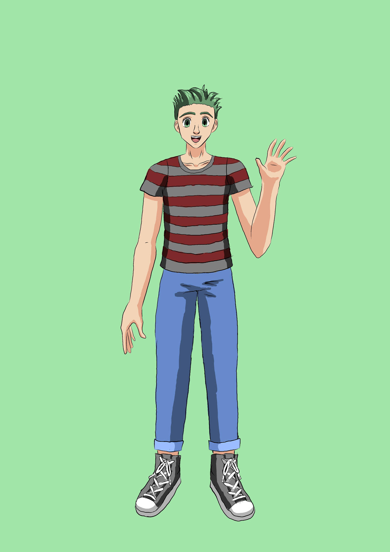 Green Guy by Marie-Jackson-art on DeviantArt