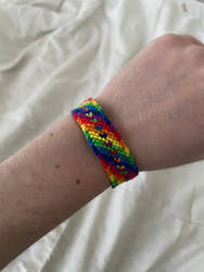 Rainbow Hearts Bracelet