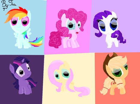 Cute Chibi My Little Ponies