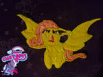 Flutterbat custom emroidered patch by angel99percent