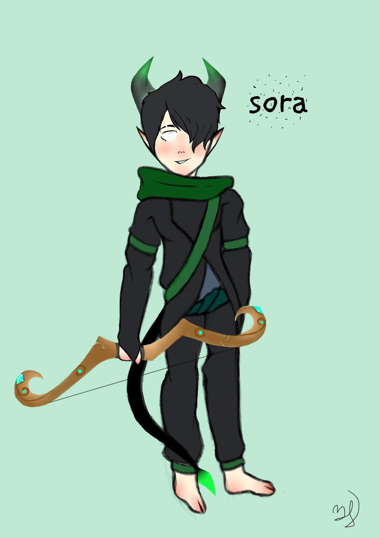 Sora concept art by saikomidori on DeviantArt