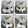 Mexican grey wolf mask