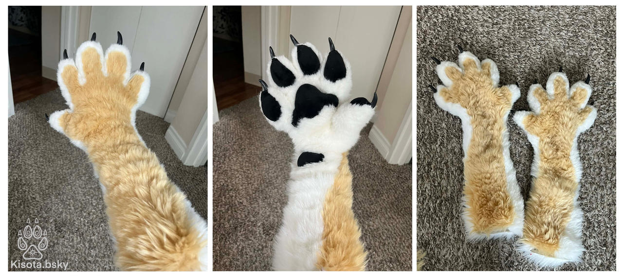 Five fingered paw sleeves - with demo vids