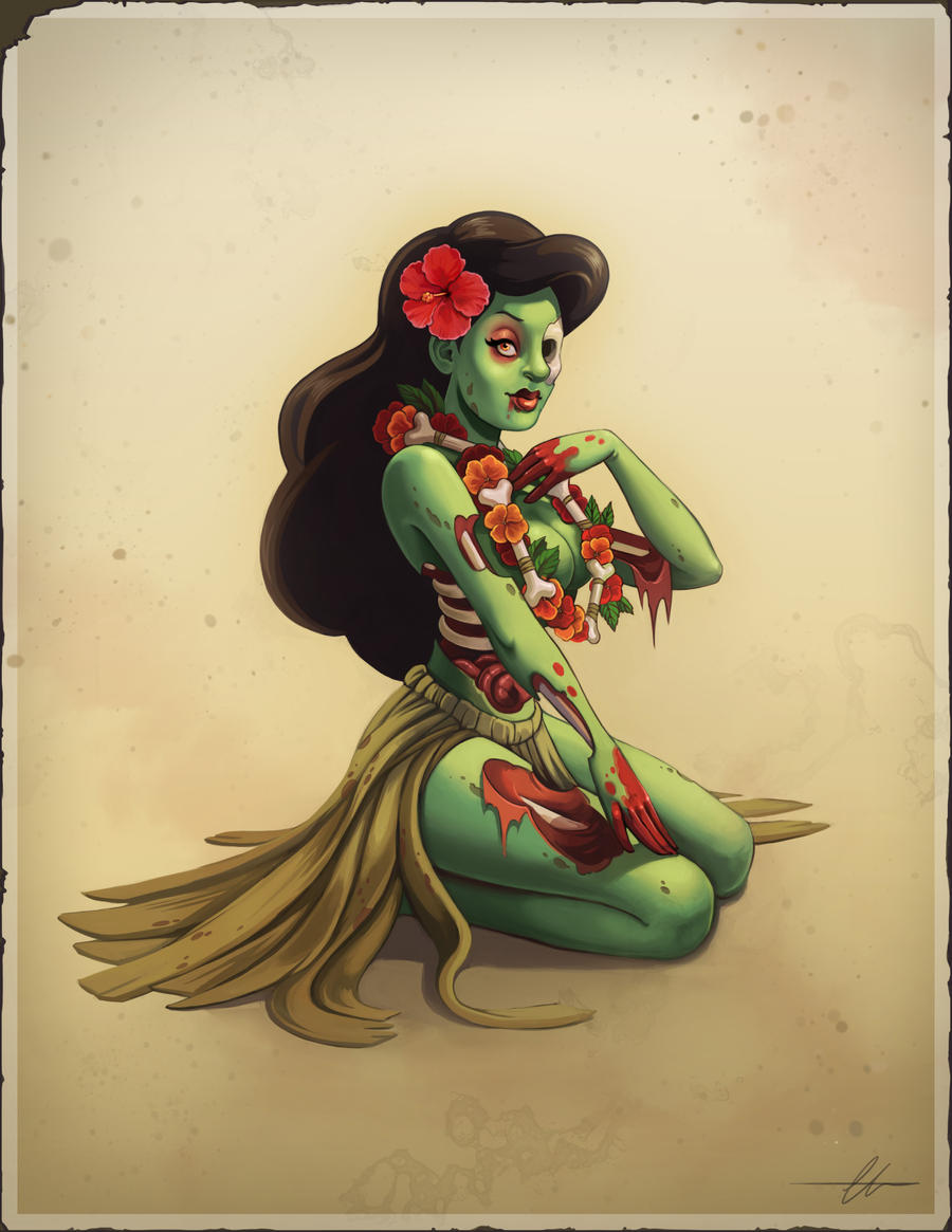 Zombie Hula Girl