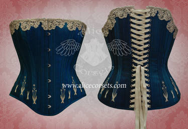 Silk victorian flossing corset