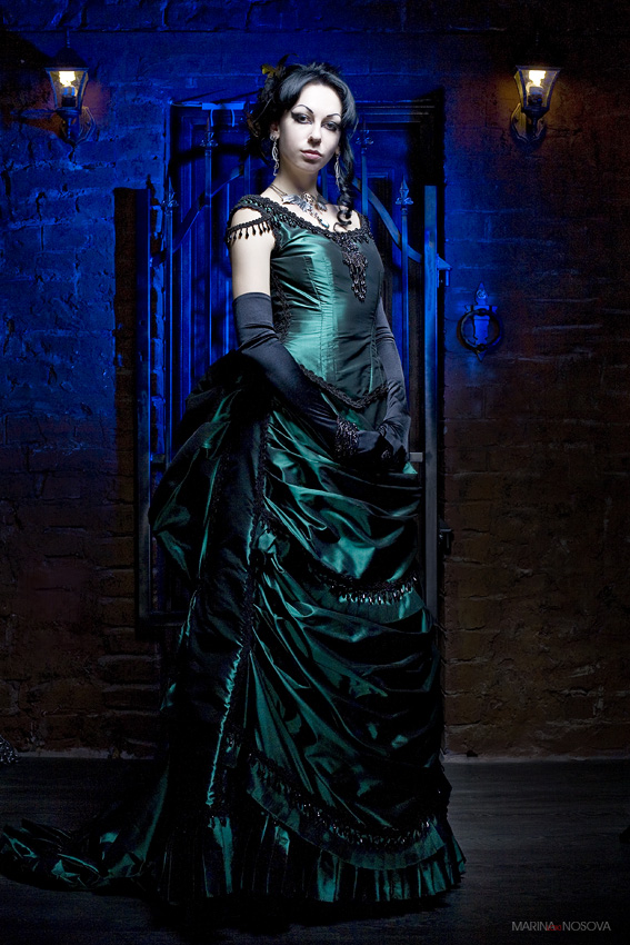 Victorian Black Gothic Dress by BlackMart on DeviantArt