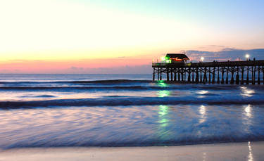 Sunrise over Cocoa Beach Pier