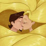 Rapunzel and Eugene Kiss