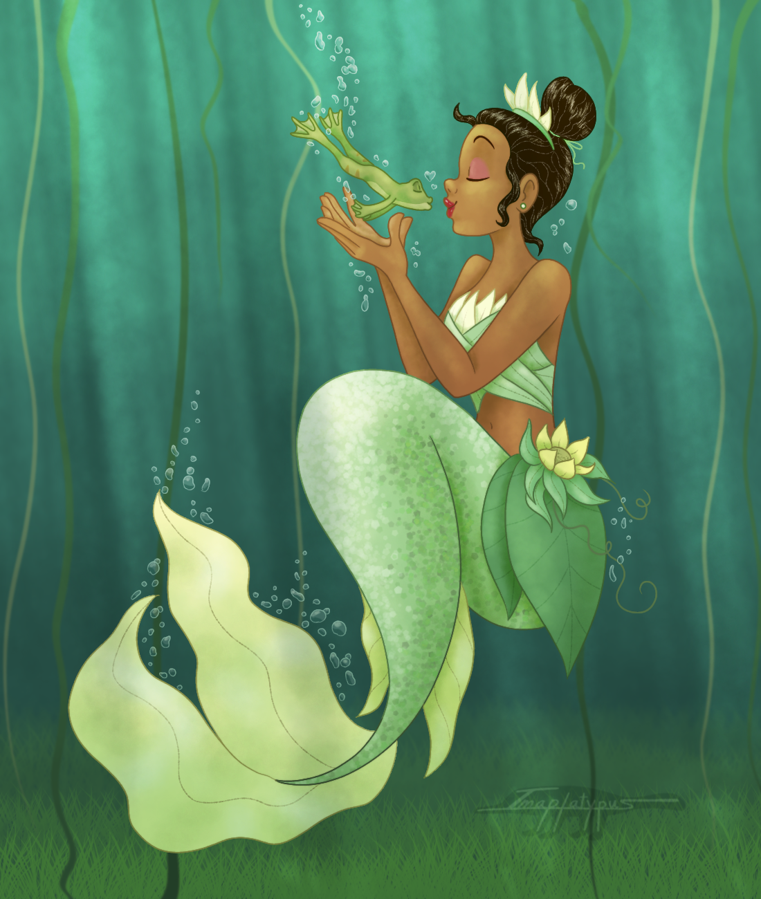 Merfrog The Mermaid and the Frog by Imaplatypus on DeviantArt