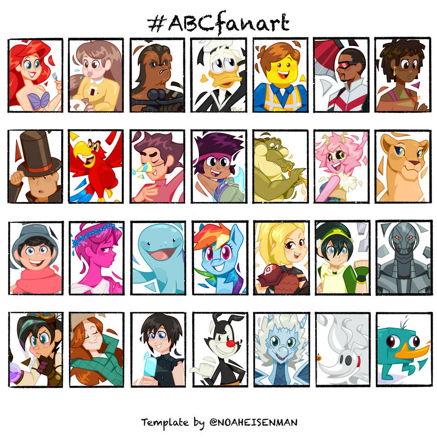 Complete ABC Fanart Challenge by Imaplatypus on DeviantArt