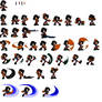 Anaka The Thunderhog sprite sheet updated