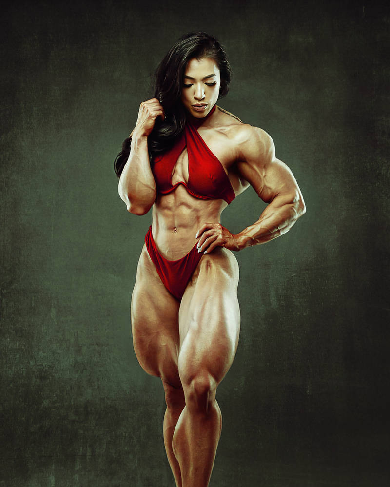 Asian Muscle Girl By Mattemuscle On Deviantart
