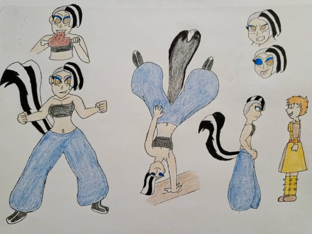 Nari Skunk Girl Character Sheet By Darthrivan On Deviantart Nari Skunk Girl Character Sheet By Darthrivan On Deviantart