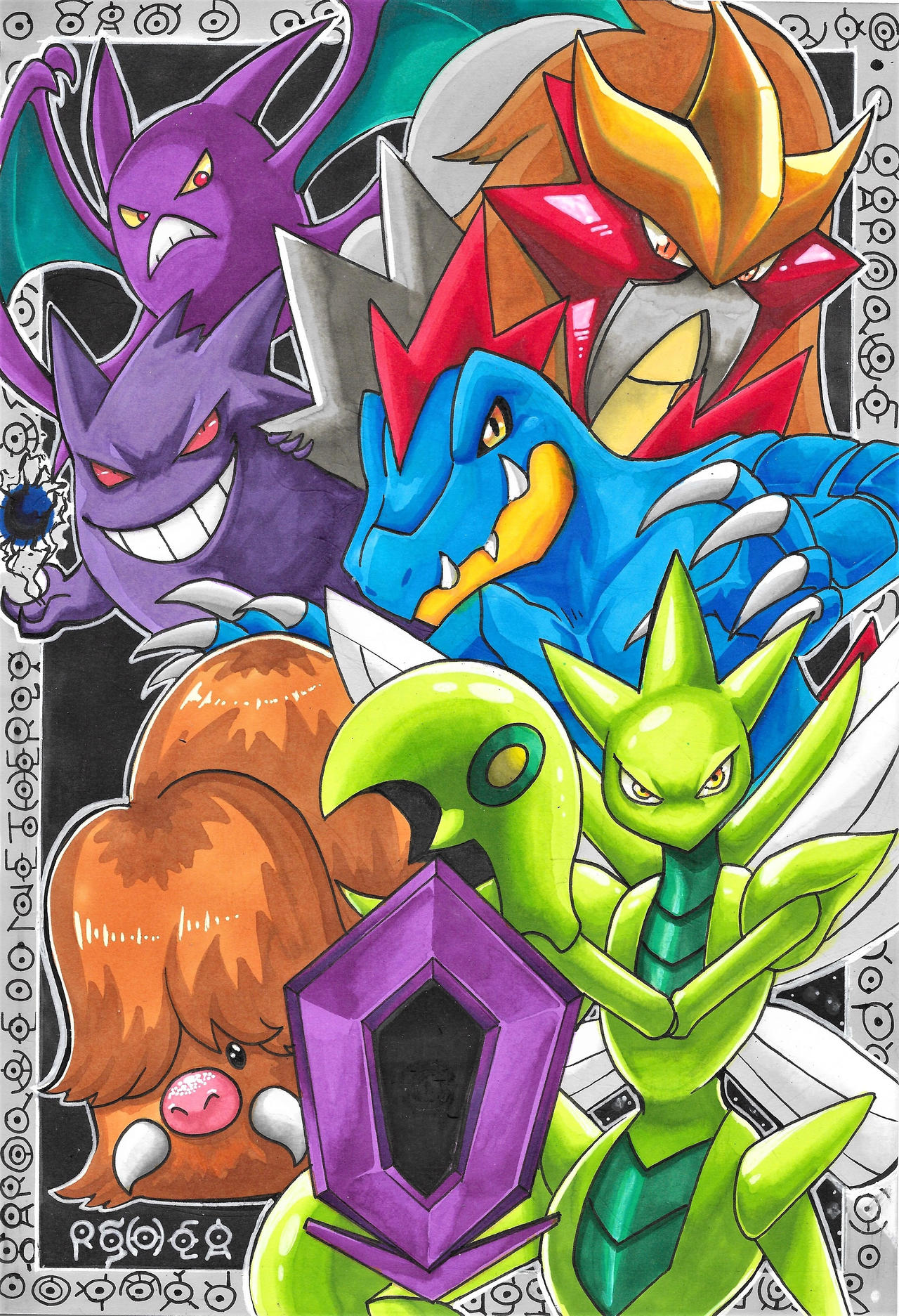 My Pokemon Crystal Team by RasglowReborn on DeviantArt