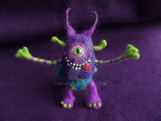 Felted silly monster 2