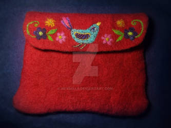 Felted pouch