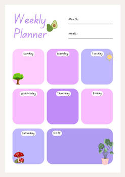 Weekly planner