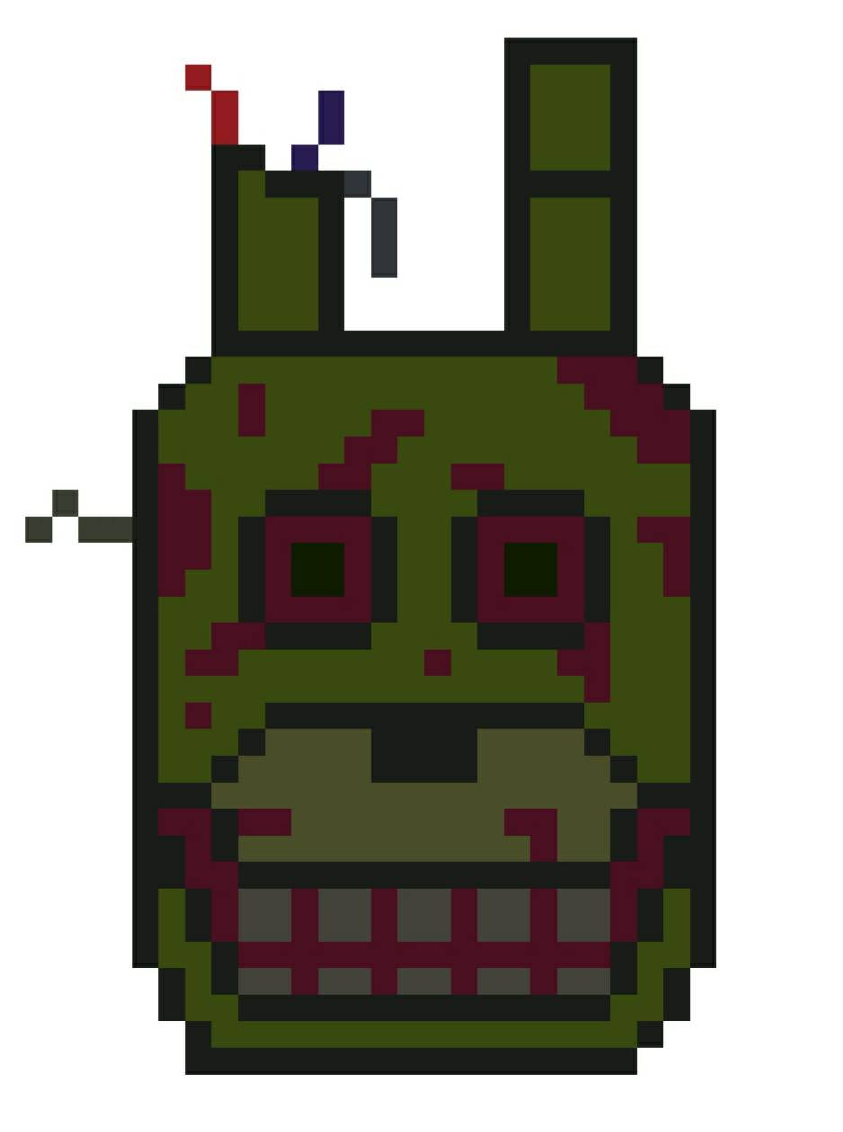 Pixelated Springtrap springtrap pixel art by springboiscot on DeviantArt