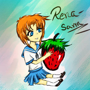 Rena and the strawberry