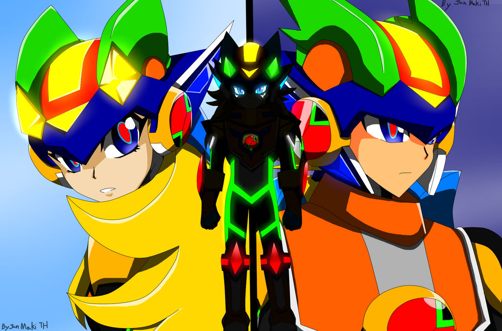Netnavi when the two merged into a single one. by JunMakiTH5 on DeviantArt