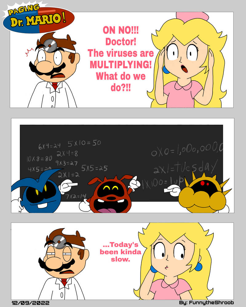 Paging Dr Mario! - Comic No. 1 by FunnytheShroob on DeviantArt