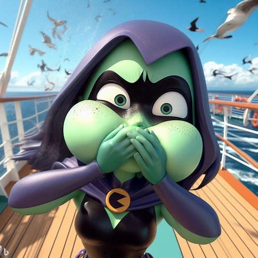 Ravin Inflation Raven Puffy Cheeks by inflationfuntime on DeviantArt