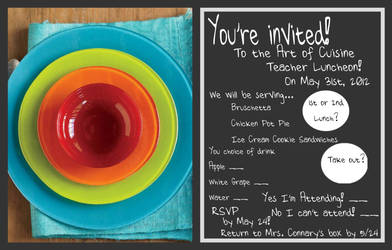 Art of Cuisine Invitation