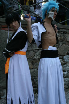 Grimmjow and Soi Fong Cosplay