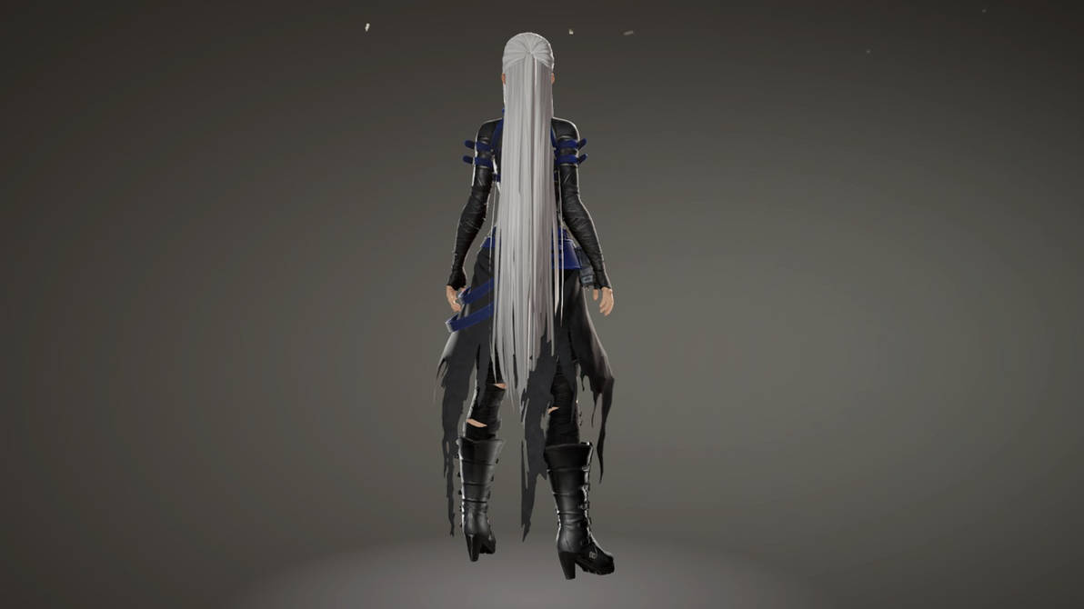 Code Vein Rin Lawliet Unarmored Back by 100blaze on DeviantArt