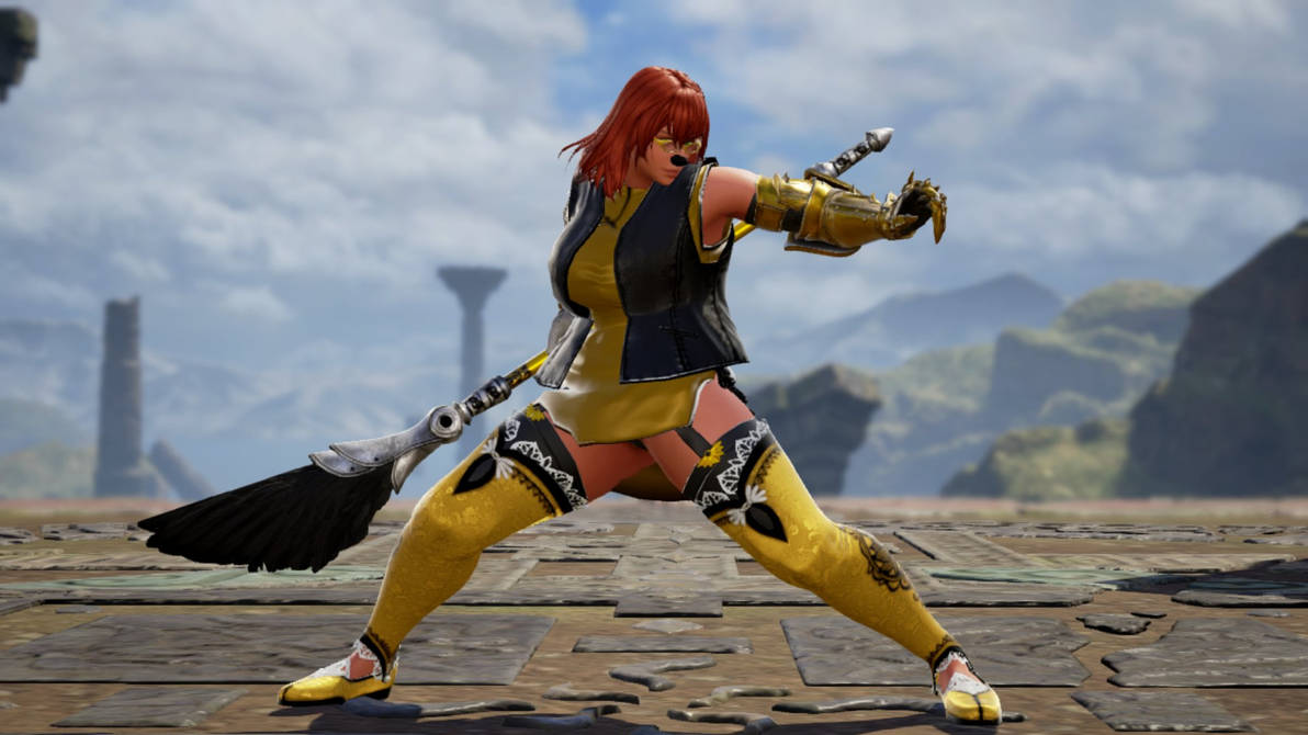 SC6 Sylvia P2 Action Pose 2 by 100blaze on DeviantArt