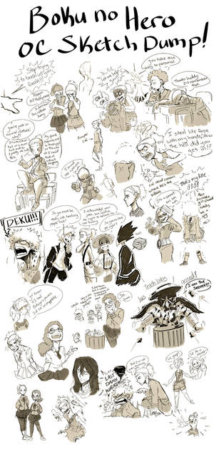 Boku no Hero OC Sketch Dump!