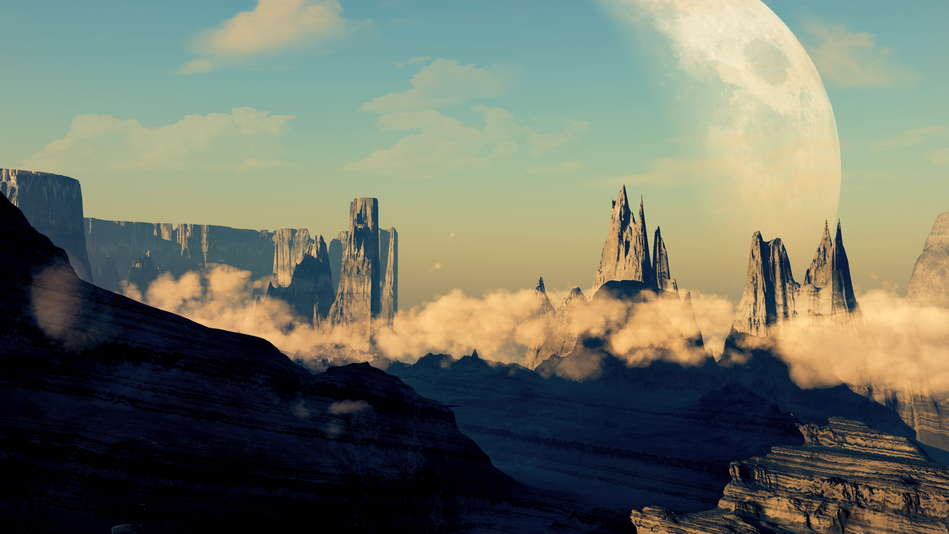 Mountainscape, Everything Created By AlexArtsC4D