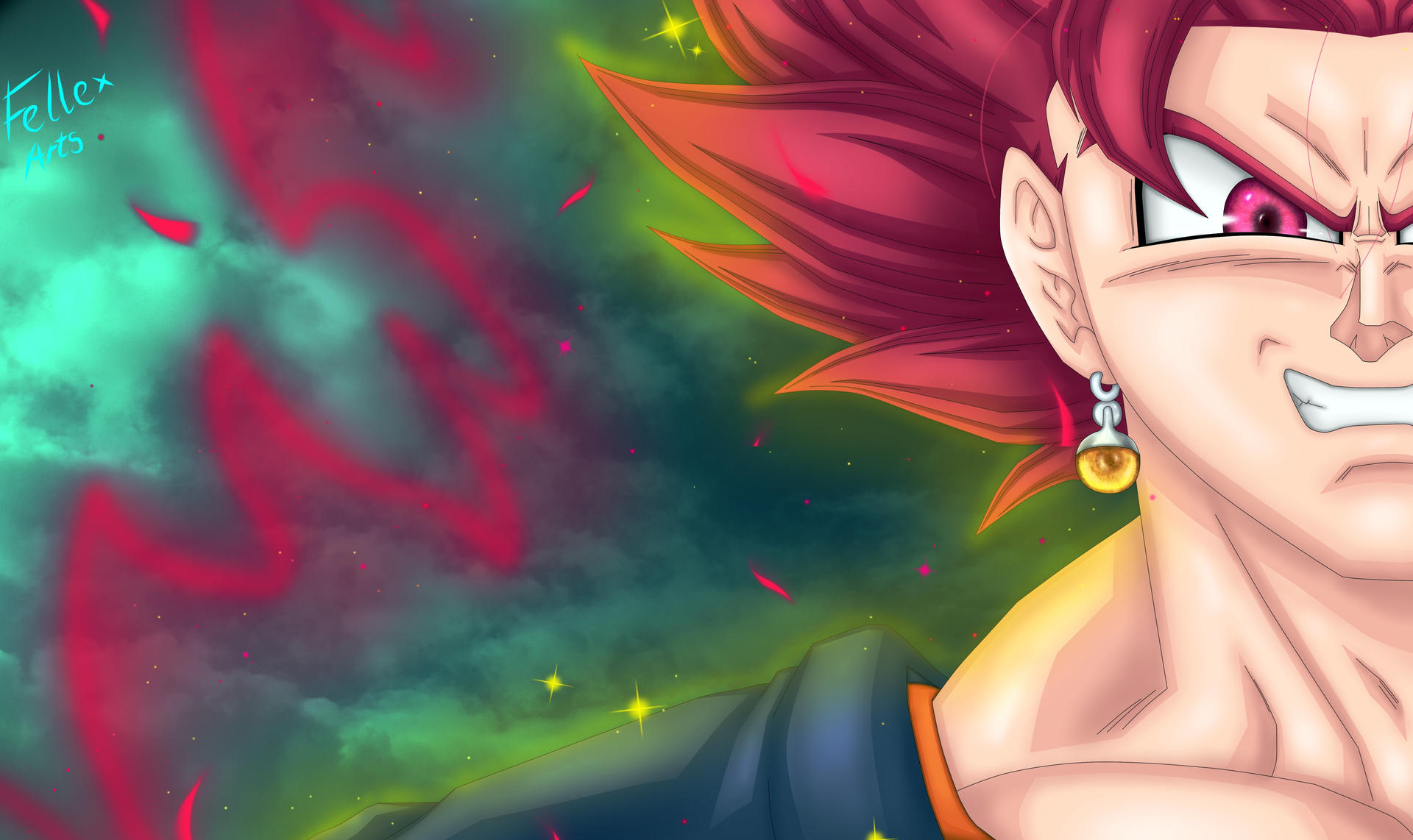 Super Saiyan God Vegito by FellexArts on DeviantArt