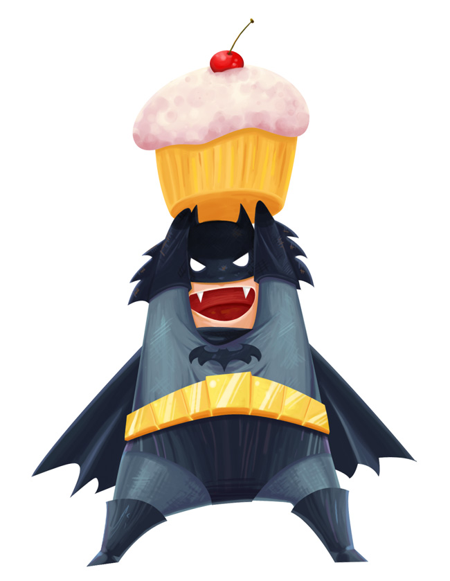 Batman loves cupcakes