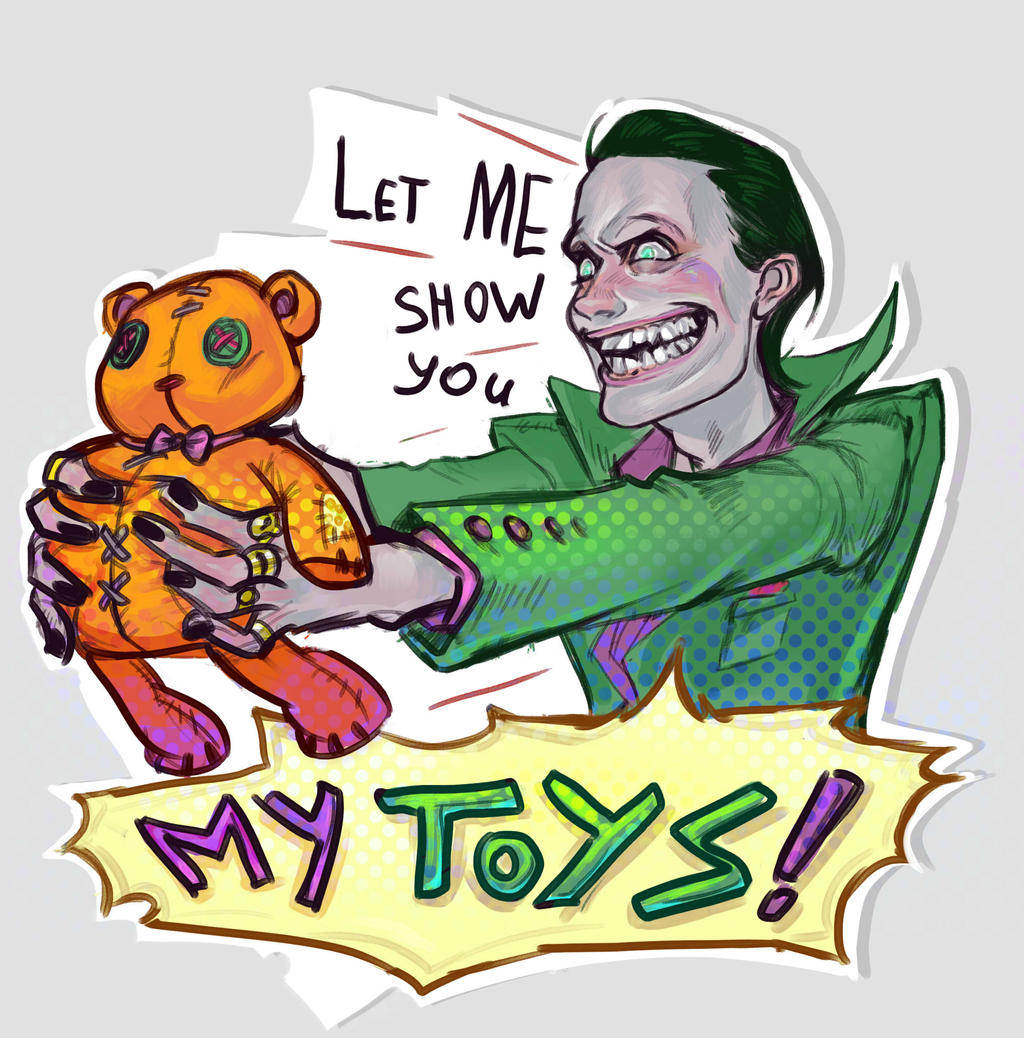 Joker shows toys!