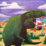 T-Rex vs Yoshi