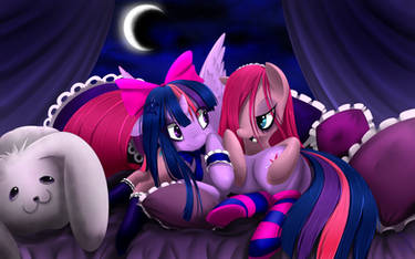 Twilight and Pinkamena - Let's makeup!