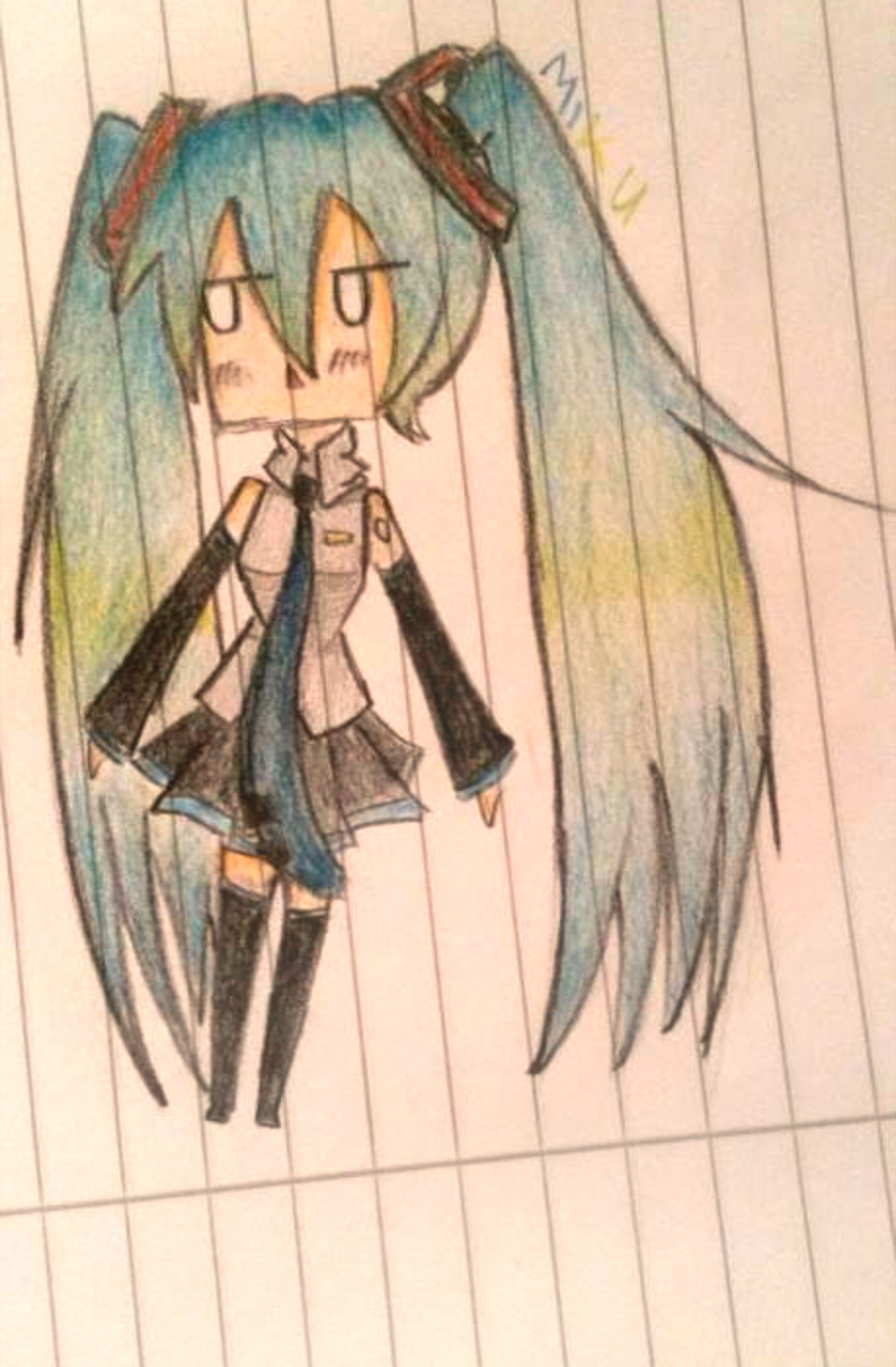 Miku Handdrawing ^^ 1