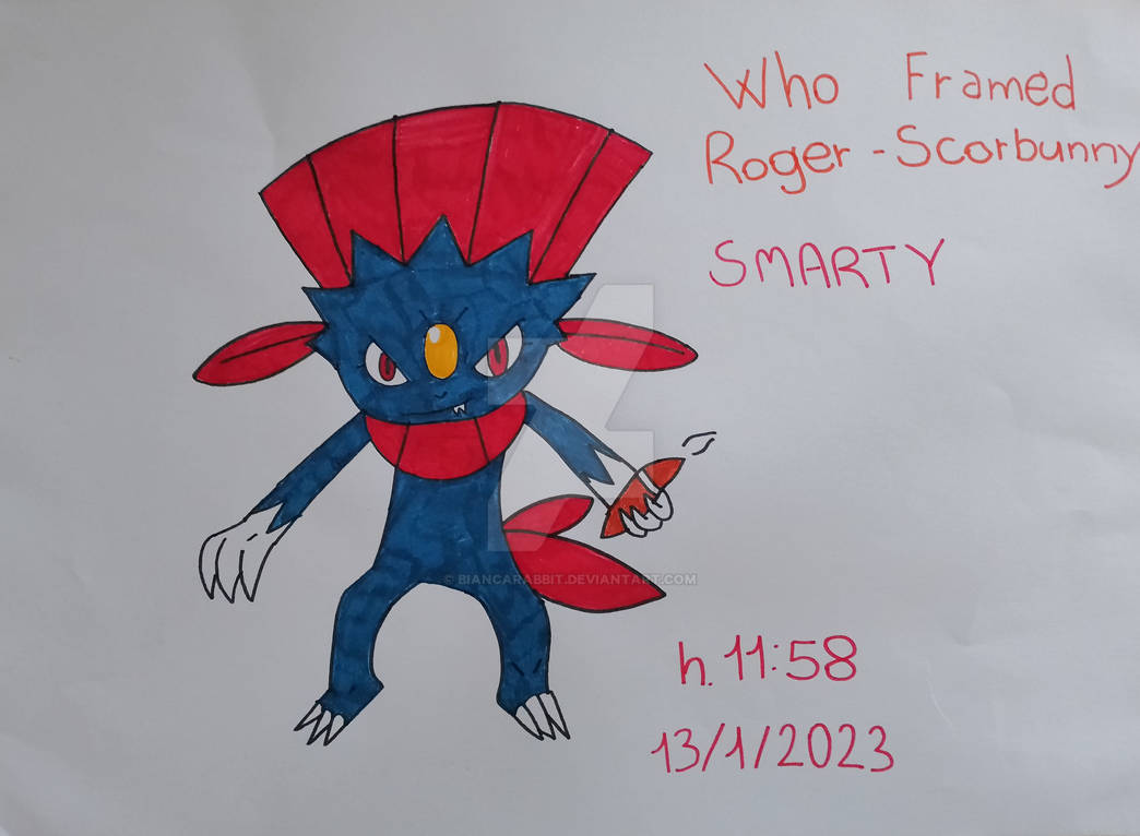Smarty the Weavile-Roger Rabbit by Biancarabbit on DeviantArt