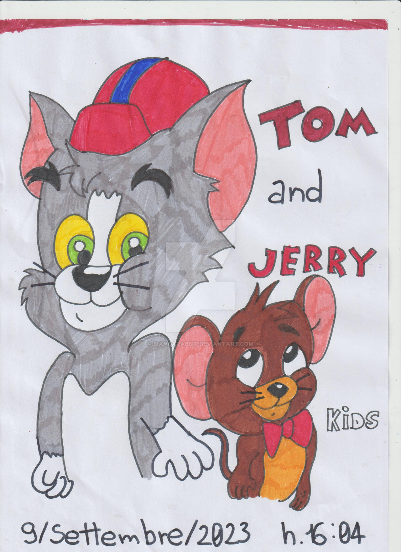 Tom Jr Deviantart Tom and Jerry Kids fan art by Biancarabbit on DeviantArt