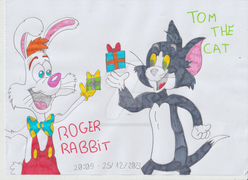Tom Vs Rabbit Roger Rabbit and Tom The Cat they share gifts by Biancarabbit on DeviantArt