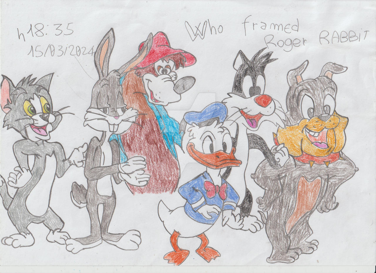 Some characters Roger Rabbit scene final. by Biancarabbit on DeviantArt