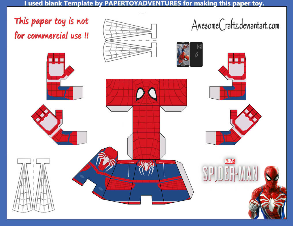 Spider-man PS4 ( Advanced suit ) by AwesomeCraftz on DeviantArt
