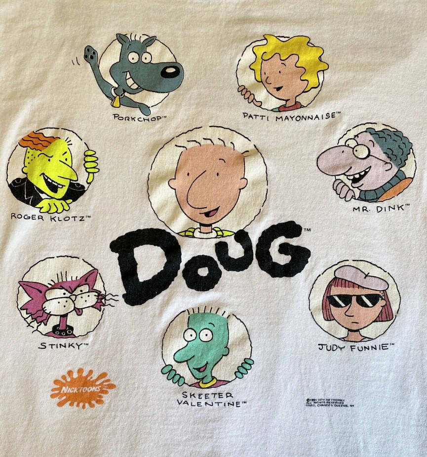 Nickelodeon Doug Character T-Shirt by mnwachukwu16 on DeviantArt