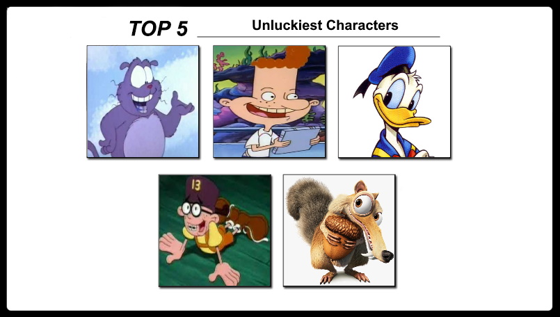 Top 5 Unluckiest Cartoon Characters by mnwachukwu16 on DeviantArt Top 5 Unluckiest Cartoon Characters by mnwachukwu16 on DeviantArt