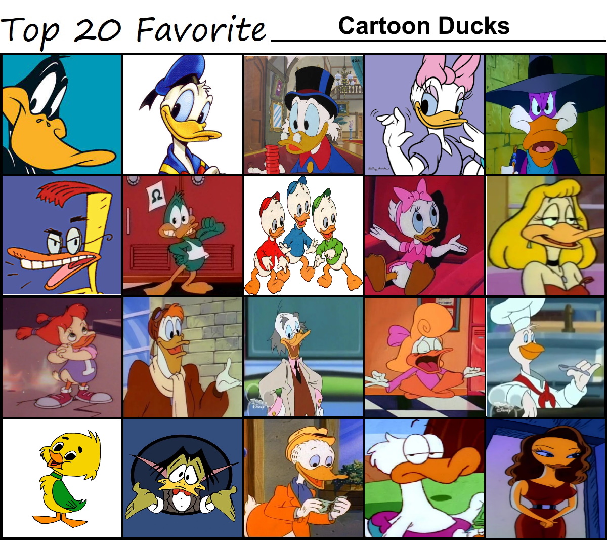 Top 20 Favorite Cartoon Ducks by mnwachukwu16 on DeviantArt